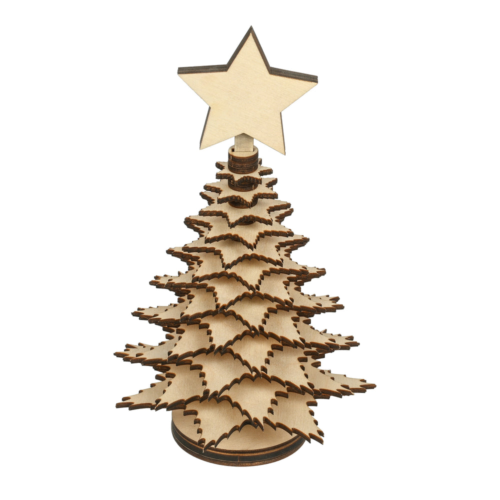 Star Flower with Christmas Tree - The Engraved Store