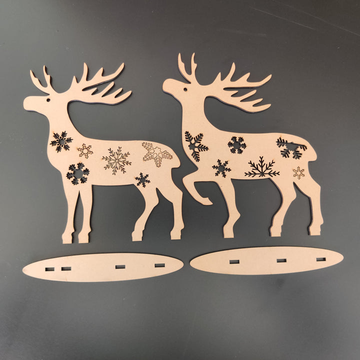 Large Personalised Santa's Reindeer - The Engraved Store