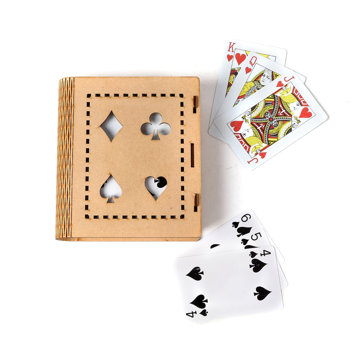 Two Deck Playing Card Box | Wooden Case | Playing Card Case
