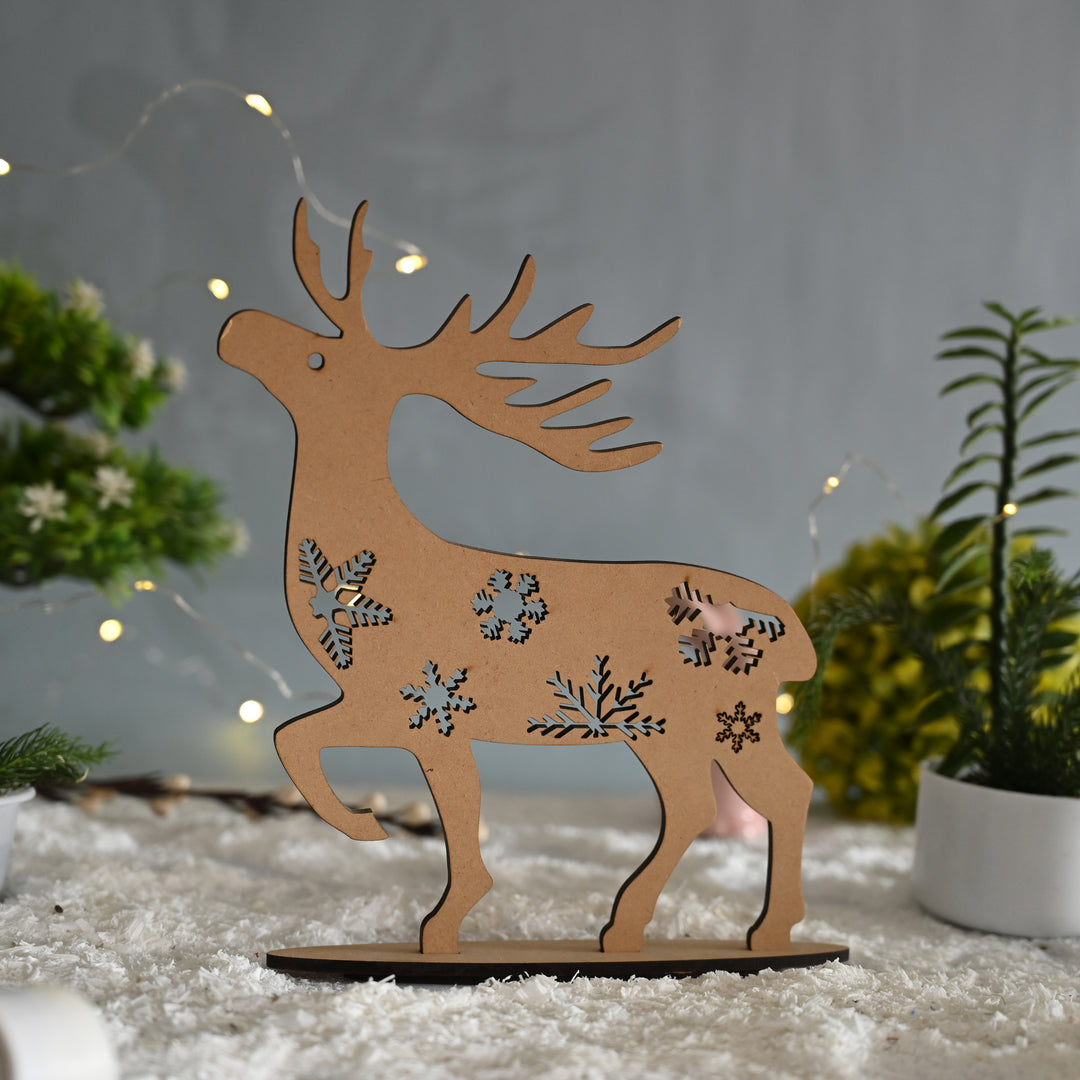 Large Personalised Santa's Reindeer - The Engraved Store